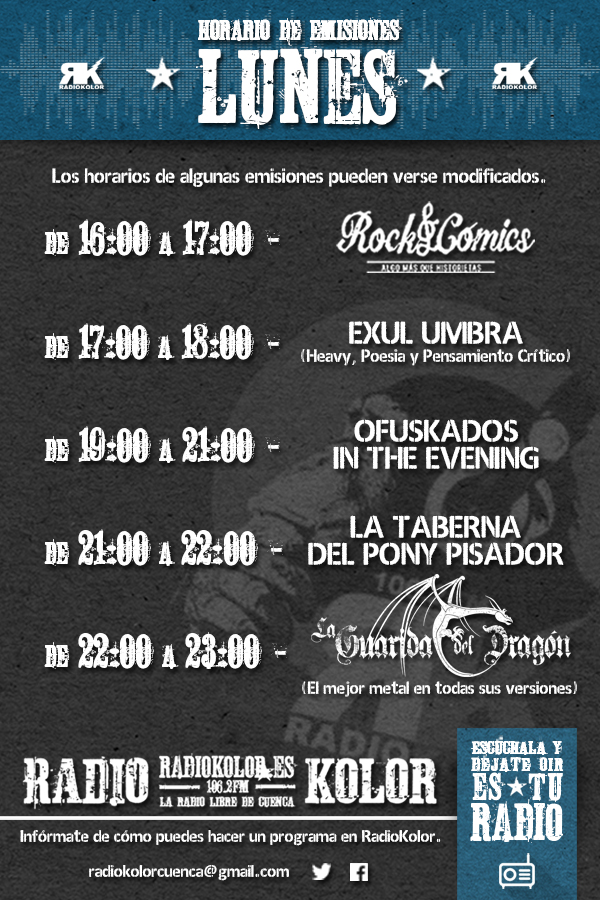 RK_Horario Emisiones 01 LUNES 2016-2017 T2